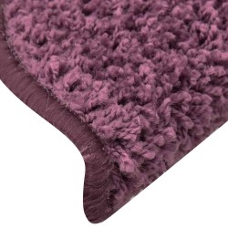 Tapis d'escalier lot de 30 65 x 21 x 4 cm demi-rond violet foncé grand format 614845614845