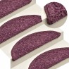Tapis d'escalier lot de 30 65 x 21 x 4 cm demi-rond violet foncé grand format 614845614845