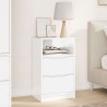 Table de chevet avec tiroir Blanc brillant 40 x 30 x 467 cm 614849614849