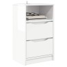 Table de chevet avec tiroir Blanc brillant 40 x 30 x 467 cm 614849614849