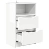 Table de chevet avec tiroir Blanc brillant 40 x 30 x 467 cm 614849614849