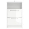 Table de chevet avec tiroir Blanc brillant 40 x 30 x 467 cm 614849614849