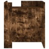Table de chevet chêne fumé 45x50x50 cm bois d'ingénierie 614851614851