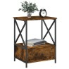 Table de chevet chêne fumé 50x41x65 cm bois d'ingénierie 614852614852