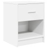Table de chevet avec tiroir blanche 40x34x50 cm 614856614856