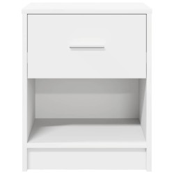 Table de chevet avec tiroir blanche 40x34x50 cm 614856614856