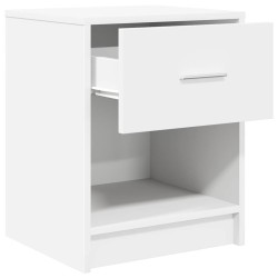 Table de chevet avec tiroir blanche 40x34x50 cm 614856614856