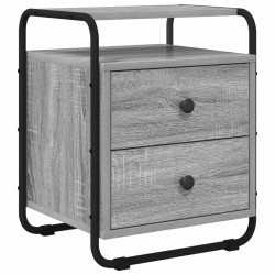 Table de chevet 2 pc Sonoma gris Bois d'ingénierie 614858614858