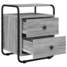 Table de chevet 2 pc Sonoma gris Bois d'ingénierie 614858614858