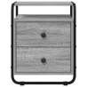 Table de chevet 2 pc Sonoma gris Bois d'ingénierie 614858614858
