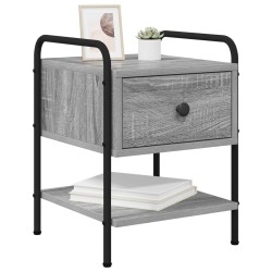 Table de chevet 2 pc Sonoma gris Bois d'ingénierie 614860614860
