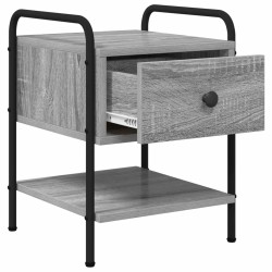 Table de chevet 2 pc Sonoma gris Bois d'ingénierie 614860614860