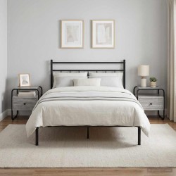 Table de chevet 2 pc Sonoma gris Bois d'ingénierie 614861614861
