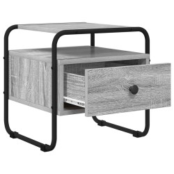 Table de chevet 2 pc Sonoma gris Bois d'ingénierie 614861614861