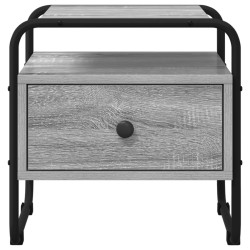 Table de chevet 2 pc Sonoma gris Bois d'ingénierie 614861614861