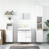 Armoire de salle de bain blanc 30x30x190 cm bois d'ingénierie 614863614863