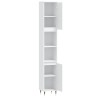 Armoire de salle de bain blanc 30x30x190 cm bois d'ingénierie 614863614863