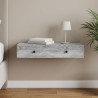 Table d'appoint murale Sonoma gris 87,5 x 34,5 x 17 cm 614864614864