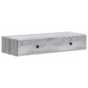 Table d'appoint murale Sonoma gris 87,5 x 34,5 x 17 cm 614864614864