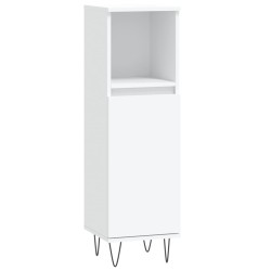 Armoire de salle de bain blanc 30x30x100 cm bois d'ingénierie 614865614865