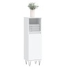 Armoire de salle de bain blanc 30x30x100 cm bois d'ingénierie 614865614865