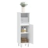 Armoire de salle de bain blanc 30x30x100 cm bois d'ingénierie 614865614865