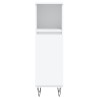 Armoire de salle de bain blanc 30x30x100 cm bois d'ingénierie 614865614865
