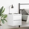 Table de chevet murale blanc 38x34x40 cm 614866614866