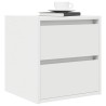 Table de chevet murale blanc 38x34x40 cm 614866614866