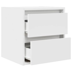 Table de chevet murale blanc 38x34x40 cm 614866614866