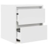 Table de chevet murale blanc 38x34x40 cm 614866614866