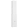 Armoire de salle de bain blanc 25x26,5x170 cm bois d'ingénierie 614867614867