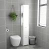 Armoire de salle de bain blanc 25x26,5x170 cm bois d'ingénierie 614867614867