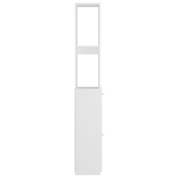 Armoire de salle de bain blanc 25x26,5x170 cm bois d'ingénierie 614867614867