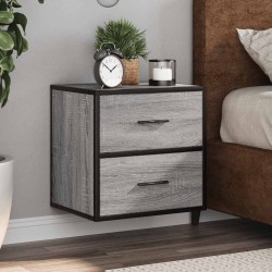 Table de chevet murale sonoma gris 40x31x39,5 cm 614869614869