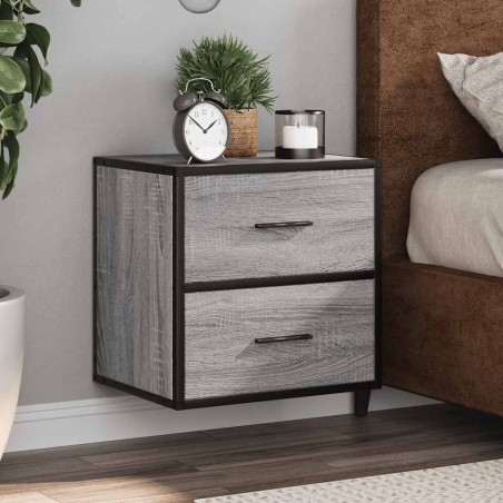 Table de chevet murale sonoma gris 40x31x39,5 cm 614869614869