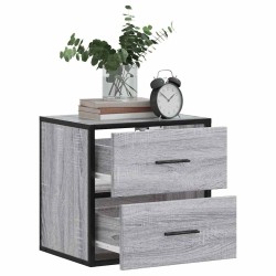 Table de chevet murale sonoma gris 40x31x39,5 cm 614869614869