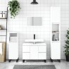 Armoire de salle de bain blanc 30x30x100 cm bois d'ingénierie 614870614870