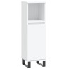 Armoire de salle de bain blanc 30x30x100 cm bois d'ingénierie 614870614870