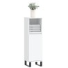 Armoire de salle de bain blanc 30x30x100 cm bois d'ingénierie 614870614870