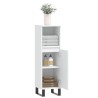 Armoire de salle de bain blanc 30x30x100 cm bois d'ingénierie 614870614870