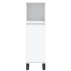 Armoire de salle de bain blanc 30x30x100 cm bois d'ingénierie 614870614870