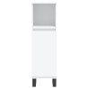 Armoire de salle de bain blanc 30x30x100 cm bois d'ingénierie 614870614870