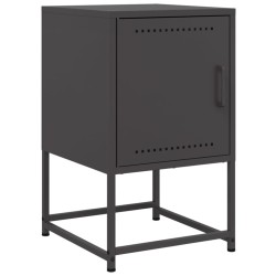 Table de chevet noir 36x39x60,5 cm acier 614872614872