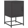 Table de chevet noir 36x39x60,5 cm acier 614872614872
