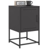 Table de chevet noir 36x39x60,5 cm acier 614872614872
