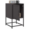 Table de chevet noir 36x39x60,5 cm acier 614872614872
