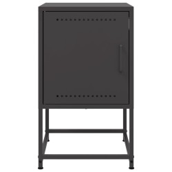 Table de chevet noir 36x39x60,5 cm acier 614872614872