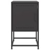 Table de chevet noir 36x39x60,5 cm acier 614872614872