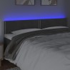 Tête de lit à LED Gris foncé 160x5x78/88 cm Velours 614875614875